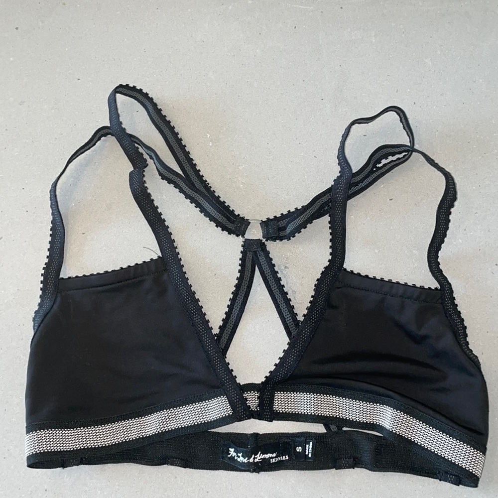 Black Bralette with Strappy Back